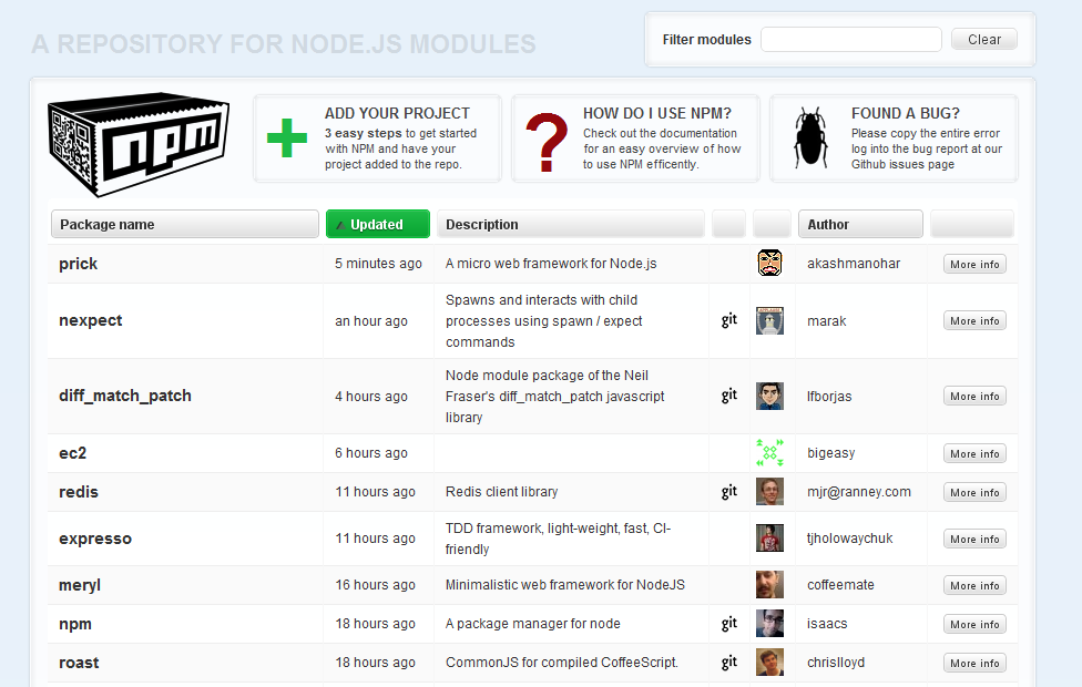 First npm package